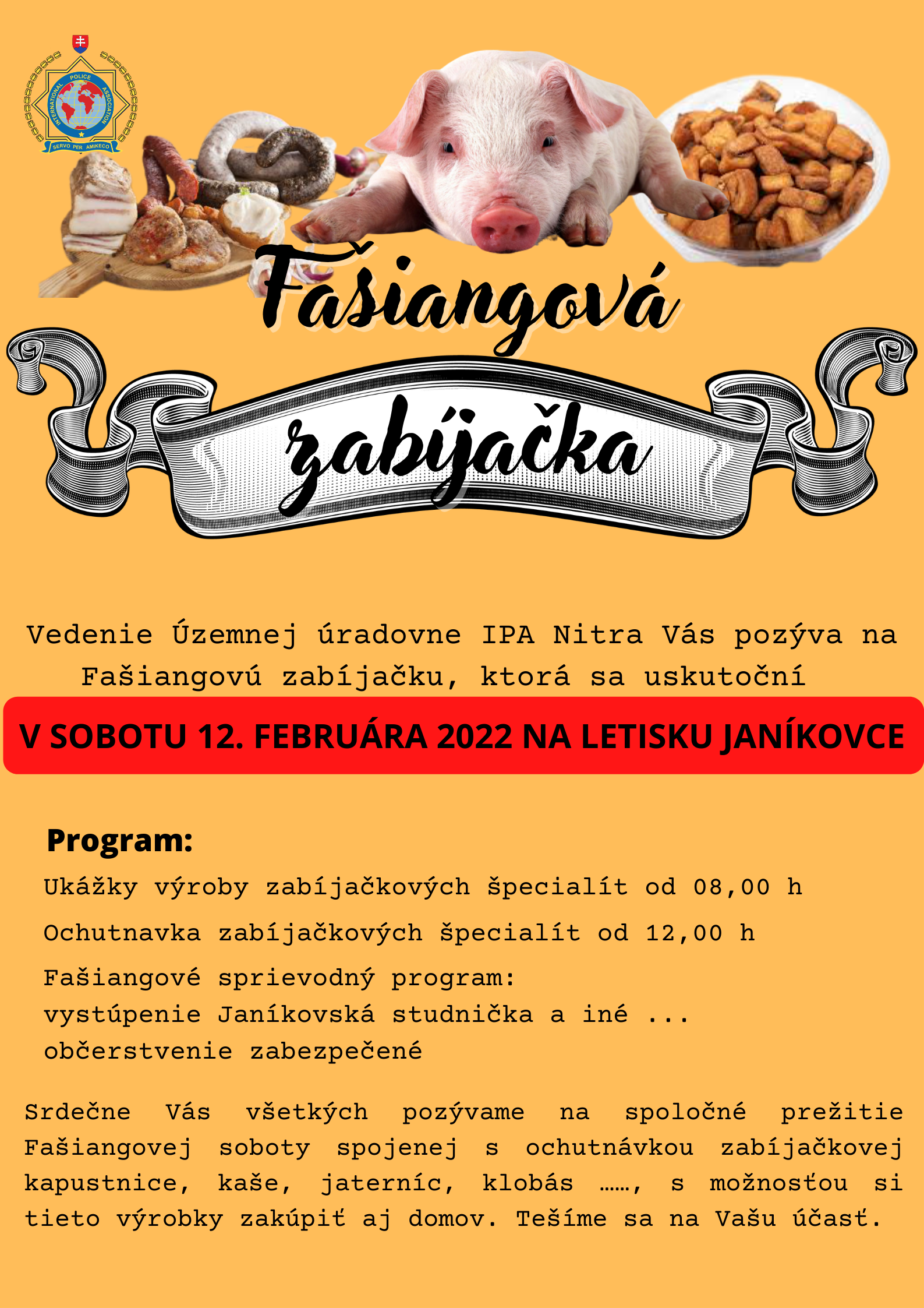 Fašiangová zabíjačka 2022